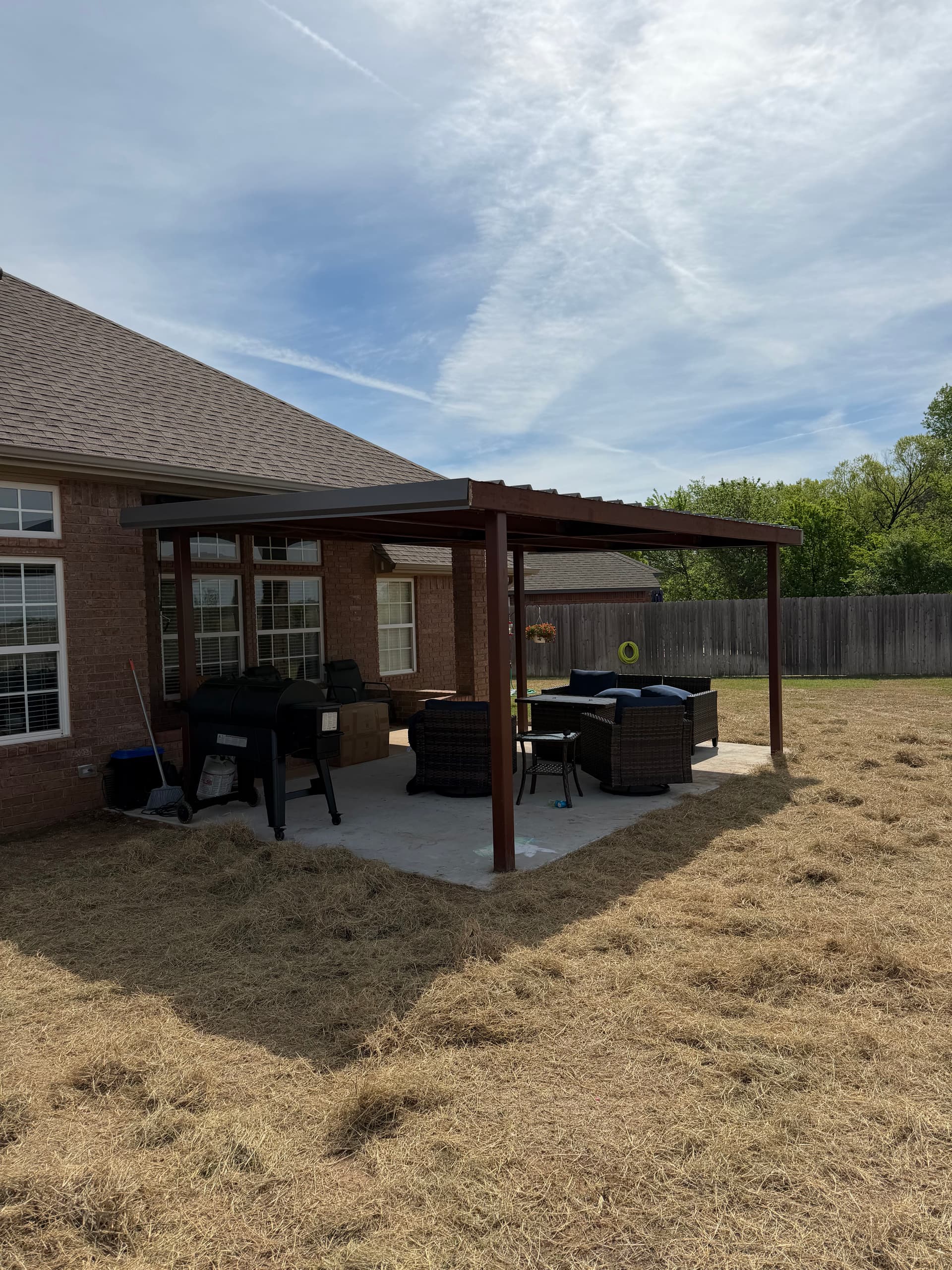 Gallery photos for Concrete Patio and Metal Roof Cover Build in Duncan OK: Image #2