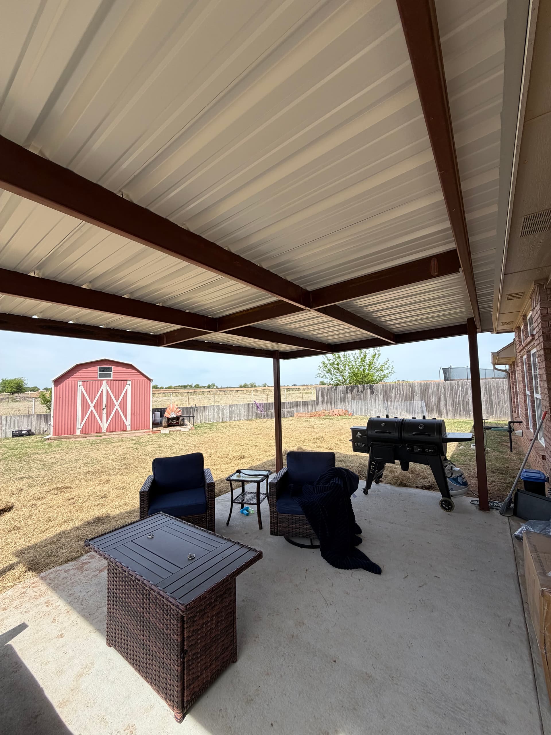 Gallery photos for Concrete Patio and Metal Roof Cover Build in Duncan OK: Image #5