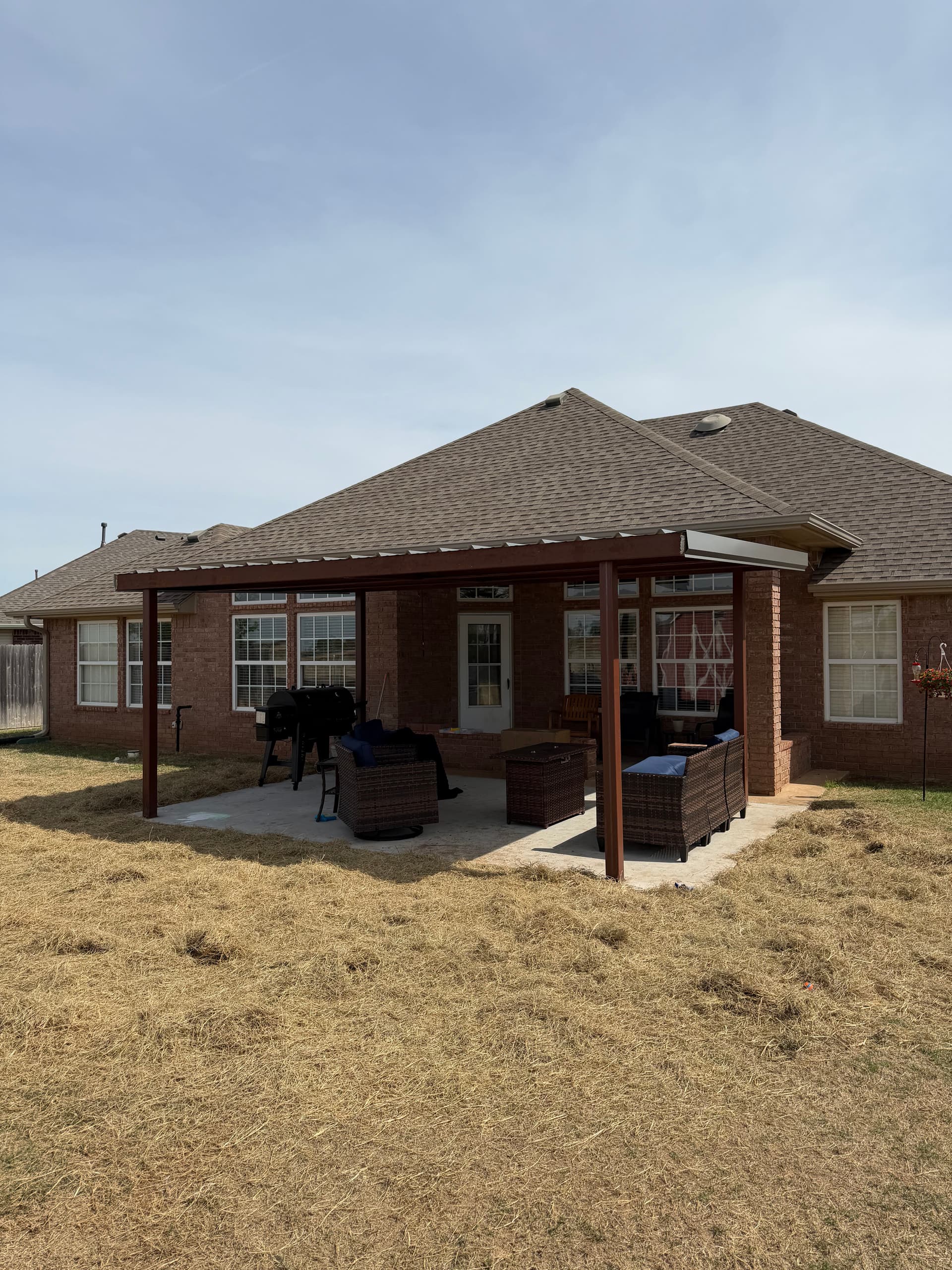 Gallery photos for Concrete Patio and Metal Roof Cover Build in Duncan OK: Image #3